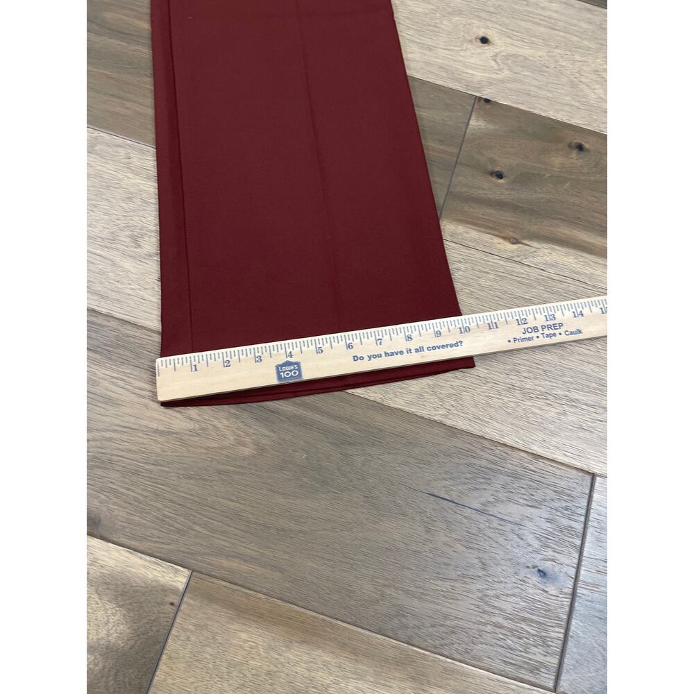 Express Womens Burgundy High Rise Trouser Pants 10 Long New With Tag - Picture 9 of 13